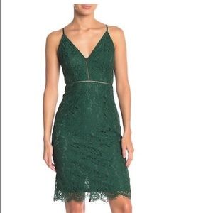 ASTR The Label Green Lace Dress